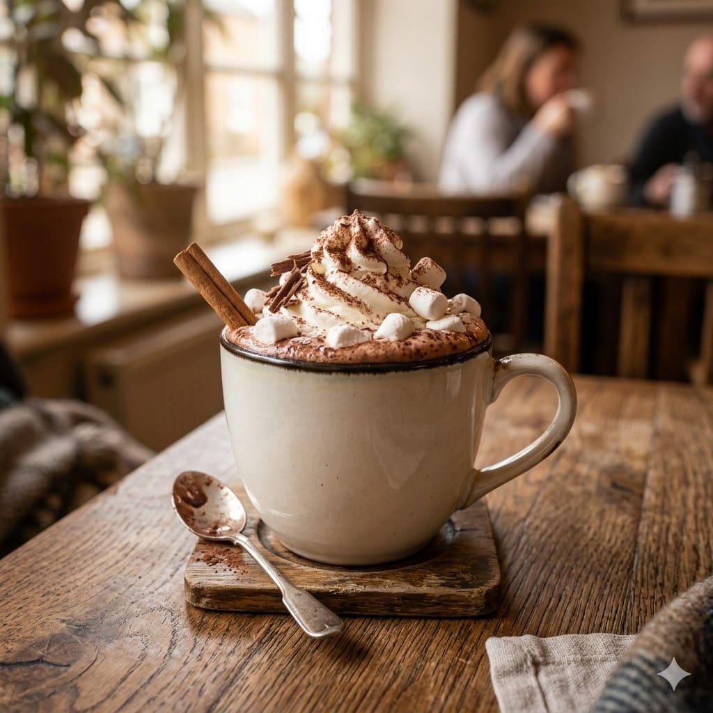 Hot Chocolate dari Thirty Three Brew dengan tampilan clean dan modern